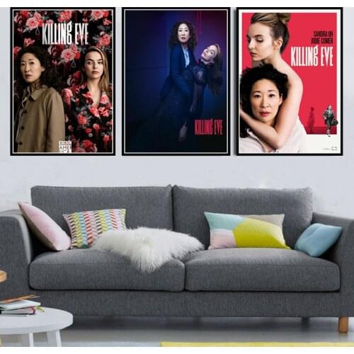 Poster And Prints Hot New Killing Eve USA TV Series Show Movie Gift Wall Art Canvas Oil Painting For Living Room quadro cuadros