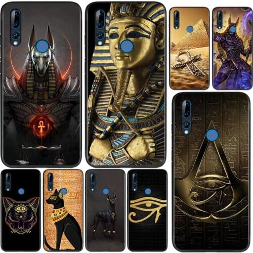Silicone Cover Egypt Nefertiti Anubis Ankh For Huawei Honor 9 9X 9N 8S 8C 8X 8A V9 8 7S 7A 7C Pro lite Prime Play 3E Phone Case