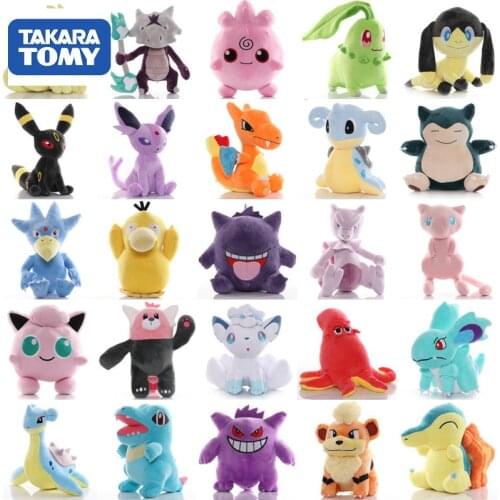 TAKARA TOMY 41 Styles Pokemon about 35cm Original Toys Hobbies Stuffed Animals Stuffed Plush for Children Christmas Gift