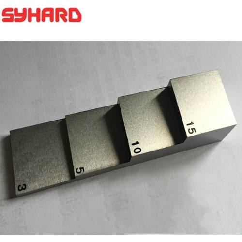 Ultrasonic Thickness Indicator 4 Steps 3 5 10 15mm Carbon Steel Stainless Steel Aluminium Step Wedge UT Calibration Test Block