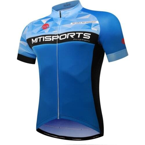 MTSPS Cycling Jersey Mountain Bike Clothing Racing MTB Bicycle Clothes 4 way stretch dry fit fabric reflect zip Breathable