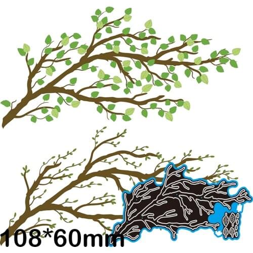 Cutting Dies Green Twiggery Metal for DIY Scrapbooking Photo Album Embossing Paper Card 108*60mm