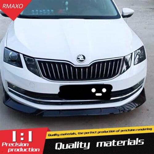 For Skoda Octavia Body kit spoiler 2018-2019 For Skoda Octavia ABS Rear lip rear spoiler front Bumper Diffuser Bumpers Protector