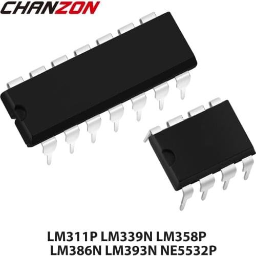 10PCS LM311P DIP8 LM311 DIP LM339N DIP14 LM339 LM358P LM358 LM358N LM386N LM386 LM393P LM393N LM393 NE5532P NE5532 IC Original
