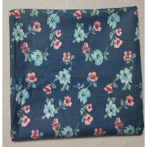 160cm x 50cm FRESH BLUE printed flora flower 100% cotton fabric Quilting Bedding Baby Fabrics Patchwork cotton fabric Textile q