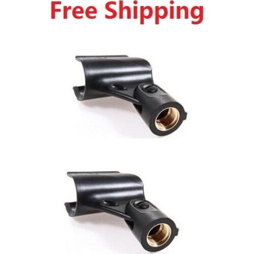 Bolymic 2 PCS Microphone Mic Stand Clip Microphone Holder Mount Kit for shure Wired microfoon NEW