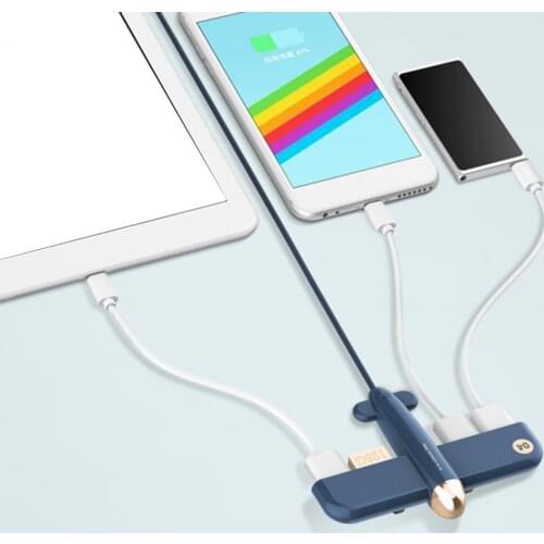 Adapter Dock Aircraft Shape Design Universal ABS USB 2.0 4-interfaces Converter for Phone for office home