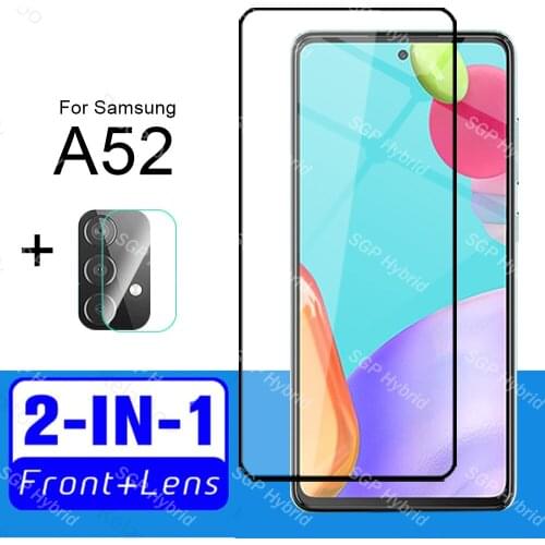 For Samsung Galaxy A52 5G Case camera lens glass For Samsung Galaxy A52 5G A 52 2021 SM-A526B Tempered glass Phone Cover Coque