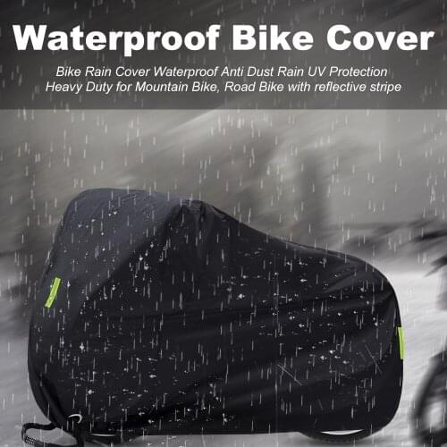 Bike Cover, Bicycle Cover, Bike Rain Cover Waterproof Anti Dust Rain for Mountain Bike, Road Bike with reflective stripe