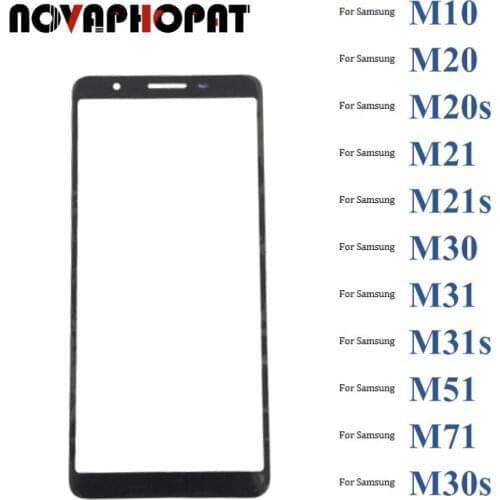 Black Digitizer LCD Sensor Glass Panel For Samsung Galaxy M10 M10s M20 M20s M21 M21s M30 M30s M31 M40 Touch Screen Glass lens