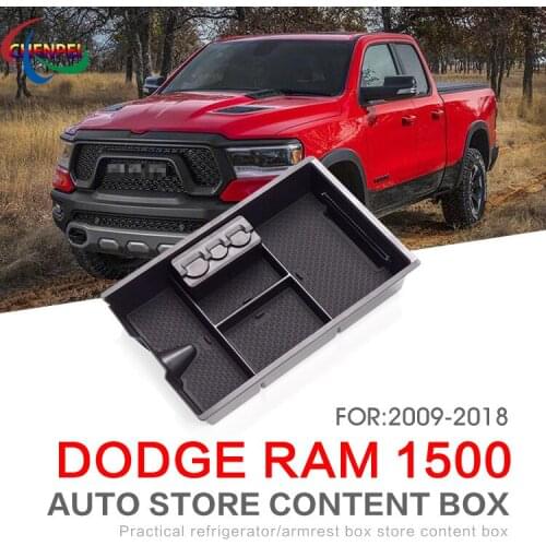 For Dodge RAM 1500 2009-2018 Armrest Box Storage Box Modified Central Storage Box Compartment Box Decoration Car Accessories