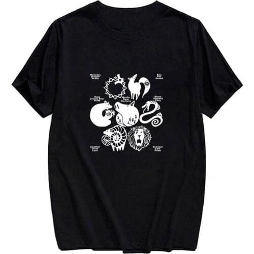 CLOOCL Anime Seven Deadly Sins Cotton T-shirts 3D Printing Fashion Funny Short Sleeve Harajuku Style Shirt Casual Hip Hop Tees