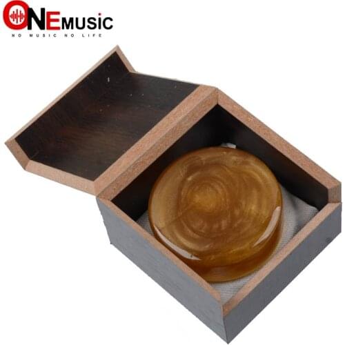 Leto NO8001 Round Golden Rosin for Violin Viola Cello Bows with Wooden Box
