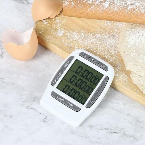 3 Channels Electronic Countdown Timers Multifunctional Kitchen Cooking Timer Time Counting Instrument Game Timer Таймер Кухонный