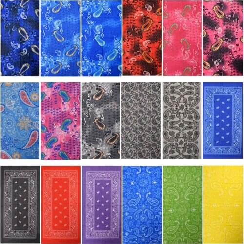 Multifunctional Outdoor Hiking Magic Scarf Neck Buff Cover Fashion Cashew Flower Cycling Bicycle Balaclava Men Women Bandanas