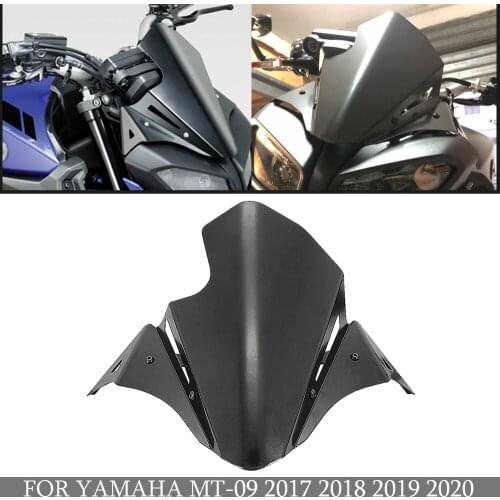 Motorcycle Accessories Front Windshield Windscreen Airflow Wind Deflector FOR YAMAHA MT-09 MT09 2017 2018 2019 2020