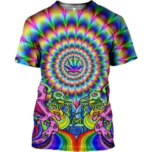 Tessffel Newest Plants Mushroom Symbol Fungus Camo Funny NewFashion 3DPrint Summer Unisex T-shirts Short Sleeves Streetwear A-4