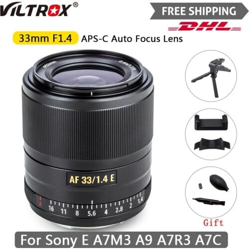 Viltrox 33mm F1.4 Auto Focus Lens for SONY E Mount Cameras APS-C STM Lens Like A7M3 A9 A7R3 A7C A7II A6600 A6500 A6300 NEX-6