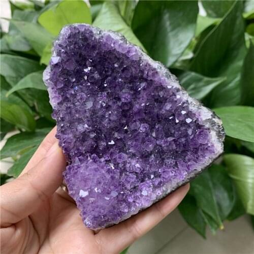 Wholesale price1000g natural amethyst quartz clusters rough stones reiki healing crystals drusy for home decor