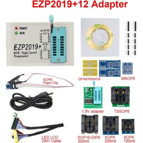 EZP2019 High-speed SPI FLASH Programmer 24/25/93 Bios 25T80 Burn Offline Copy For TVs,DVDs,computer Motherboards,and Hard Disks