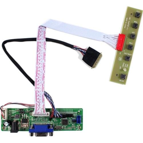 LCD Controller Board DIY LCD Monitor VGA LCD Driver Board Work For LCD Screen