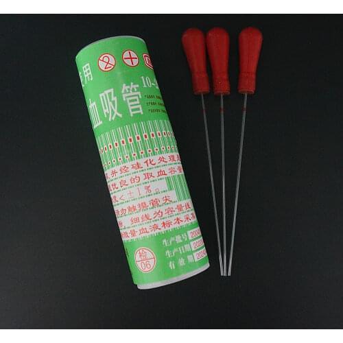 1box (400pcs) lab 20ul 40ul 60ul 80ul 100ul glass disposable micro blood collection tube glass capillary pipette