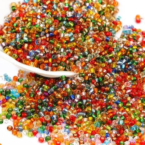 1000pcs 2mm Crystal Charm Czech Glass Seed Beads DIY Bracelet Necklace Beads For Jewelry Making Sewing DIY Earring Craft
