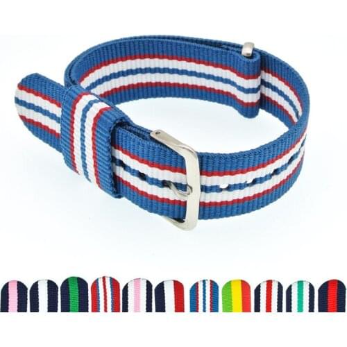 18/20/22/24mm Nylon Nato Strap Watchband Watch Strap Bracelet Army Band Pulseira Correa Reloj Bileklik Cinturino Dropship WB001