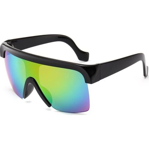 2021 Fashion Cycling Sunglasses Siamese Outdoor Sunglasses Street Shot Colorful Film Sun Glasses Riding Windproof Sunglasses