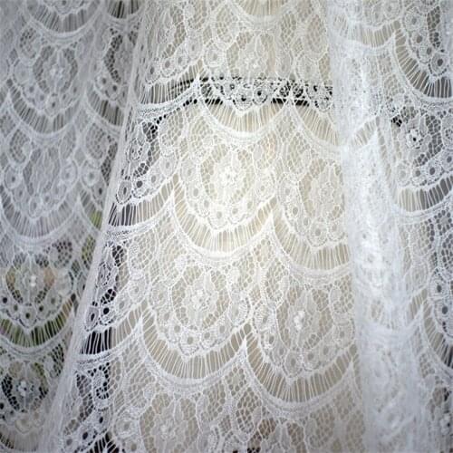 3M Summer French eyelash explosion arc mesh wedding dress personal lace fabric Mori fairy cloth DIY
