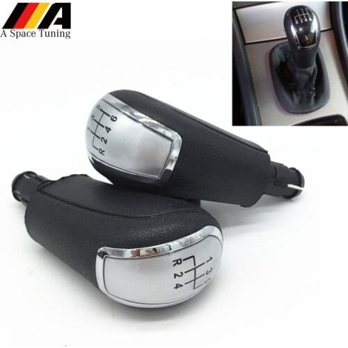 5/6 Speed Black/Silver Manual Gear Shift Knob Cover For Mercedes Benz C-Class W203 S203 / W202 BJ (93-01)/ A-Class W168 (97-04)