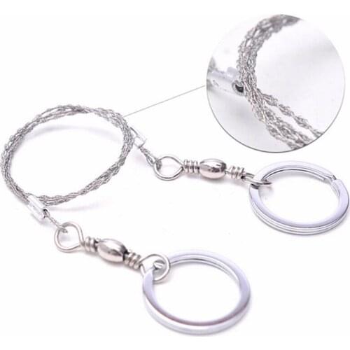 550mm Emergent Survival Wire Saw Camp Hike Outdoor Mountain climb Cut Hunt Fish hand Tool Fretsaw Bushcraft Kit Lifesaving Saw