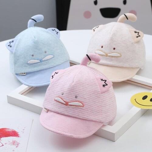 New style Baby Hat spring autumn thin super cute colorful cotton cap boy baby girl soft brim sunshade baseball cap summer