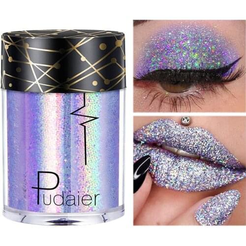 Body Glitter Festival Tattoo Makeup Sequins Holographic Shimmer Face Hair Eyeshadow Loose Powder Glow Pigment Festival Glitter