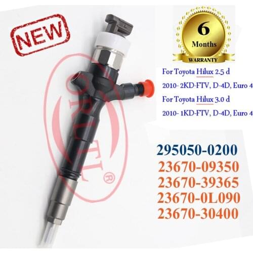 ORLTL Diesel nozzle 295050-0200 2950500200 23670-0L090 23670-30400 23670-09350 23670-39365 NEW Fuel Injector for Toyota Hilux