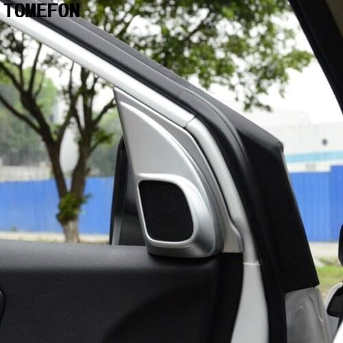 For Honda CRV CR-V 2012 2013 2014 2015 2016 ABS Chrome Front A Pillar Door Stereo Speaker Decoration Trim Frame Cover 2pcs