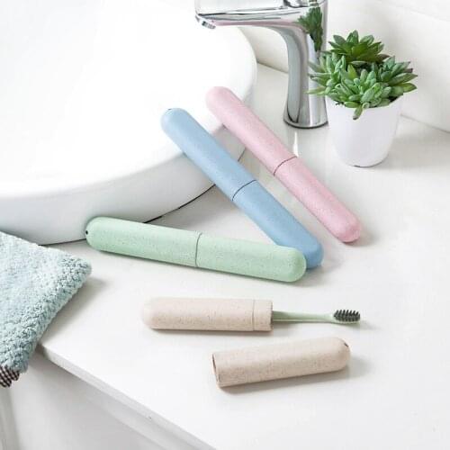 1PC Protect Toothbrush Tube Cover Case Household Travel Candy Color Portable Dustproof Toothbrush Case Storage Box