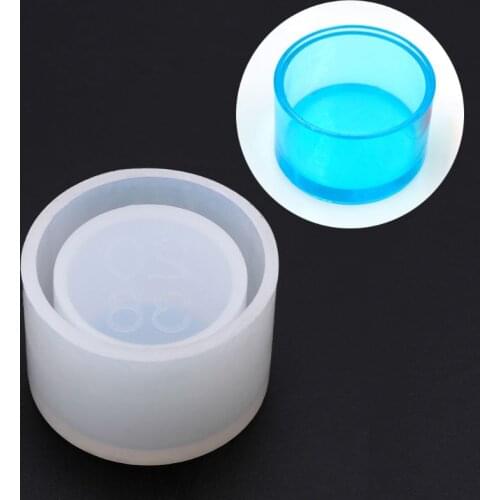 Round Small Flowerpot Silicone Mould Storage Box Cake DIY Handmade Baking Mold F3MF