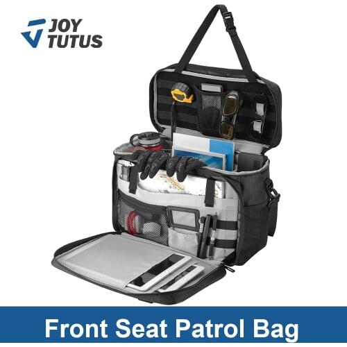 JoyTutus Car Front Seat Organizer Patrol Bag Big Capacity Tool Bag With Durable Adjustable Shoulder Strap Car Storage Organizer