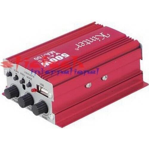 By DHL or Fedex 10 sets MA700 USB FM MP3 Amplifier 12V Car Motorcycle Mini Amplifier Remote Computer