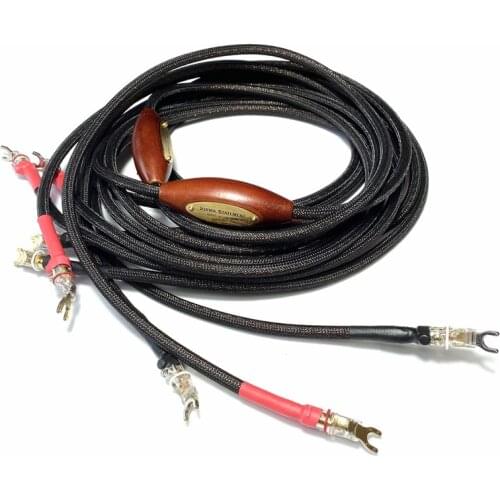 Pair Jorma Design Statement Speaker Cable with WBT-0681Ag Y Spade Plug