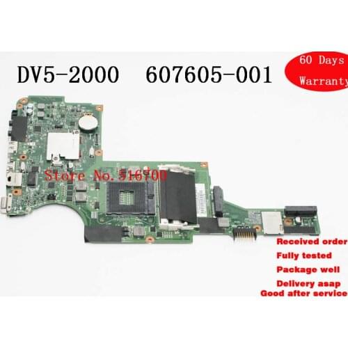 Placa For DV5I DV5 DV5-2000 Series Laptop Motherboard 607605-001 100% fully tested