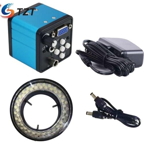 TZT VGA231 VGA231T VGA 2MPIndustrial Camera Microscope Camera With LED Light For Maintenance Medial Treatment