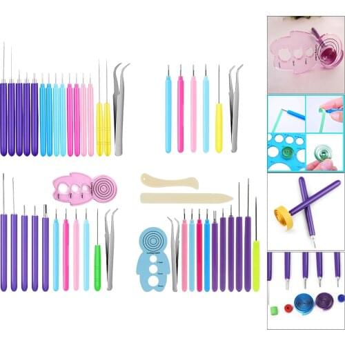 Slotted Quilling Tools Quilling Supplies Hand Craft DIY Tool for Adults 16 Pieces