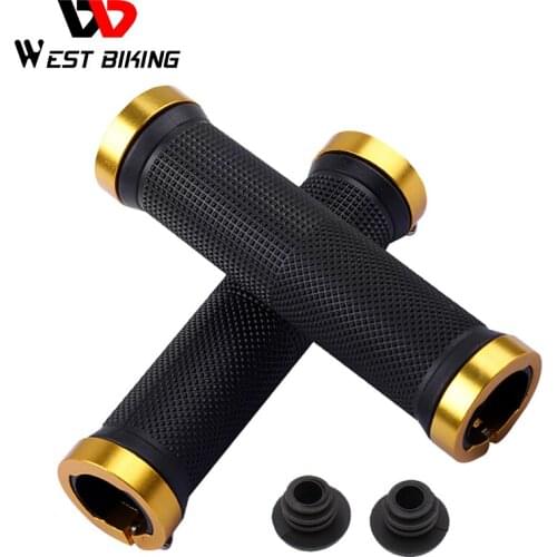 WEST BIKING Bicycle Handlebar Grips Cycling Bicycle Accessories Non-slip Bicycle Handlebar Grips MTB BMX Bike Handle Bar Grips