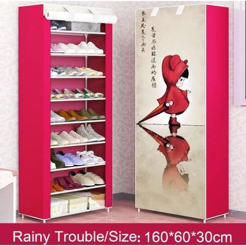 Simple Combination Shoe Cabinet Nonwoven Fabric Storage Shoes Rack Folding Dust-proof Shoe Closet Home Dorm Organizer for Shoes