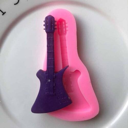 Guitar Silicone Mold Mobile Phone Epoxy Mold Decoration DIY Mould XGY-100