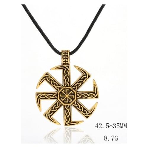 Slavic Kolovrat symbol jewelry Pagan amulet pendant Slavic necklace