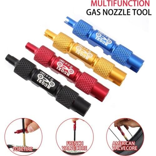 Bicycle Valve Core Multifunction Wrench Valve Core Disassembly Tool Beautiful Mouth French Valve Tube Tire Double-Head Removal