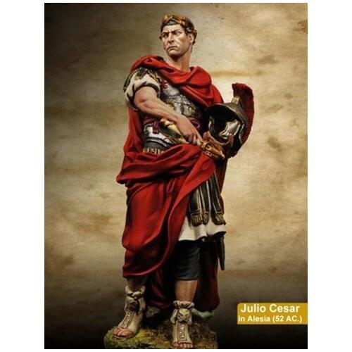 1/24 Scale 75MM Ancient Roman Great Julius Caesar Unpainted Miniatures Resin Model Kit Figure Free Shipping